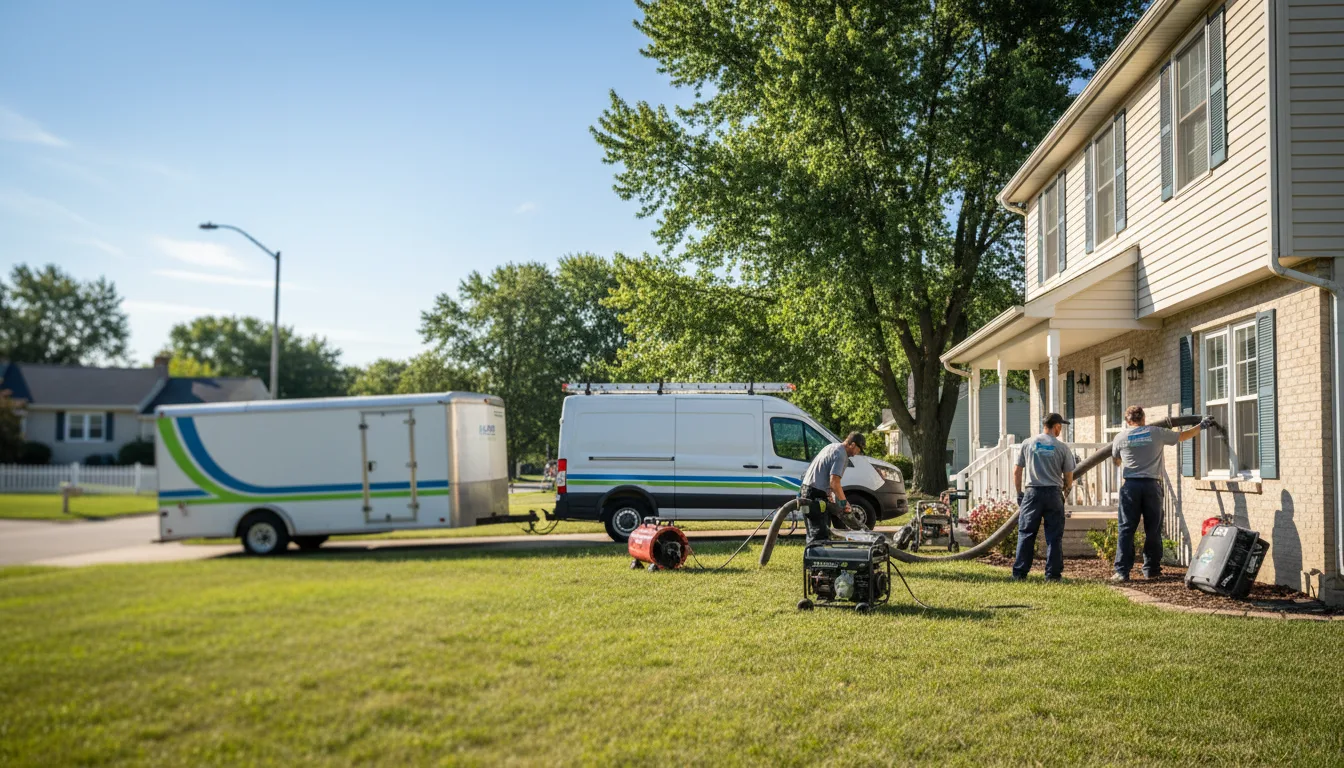Flooded Basement Restoration And Cleanup With Repair in Mclean, NE near me